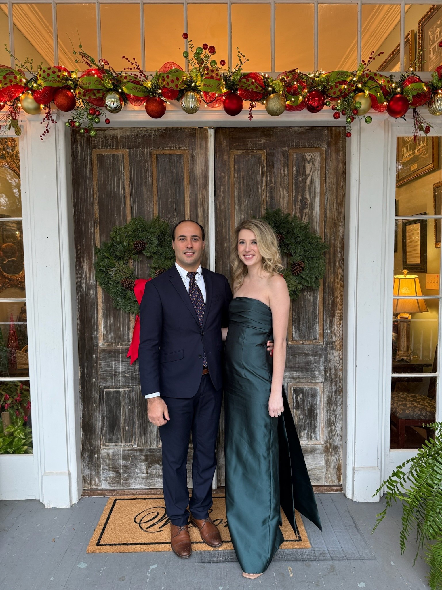 An emerald satin gown that commands the room—timeless, refined, and effortlessly powerful. Designed to move with grace and make an unforgettable entrance at any formal ball or wedding. Also would be perfect for a Mardi Gras Ball. I will say this piece in the bust area runs small! Wearing a size 0 ! 

#LTKWedding