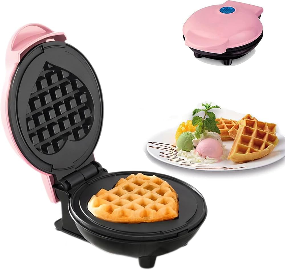 Mini Maker Waffle Maker 5“ Non-Stick Waffler Iron Stuffler Stuffed Wafflera Adjustable Browning... | Amazon (CA)