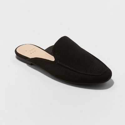 Women's Mabel Microsuede Square Toe Mules - A New Day™ | Target