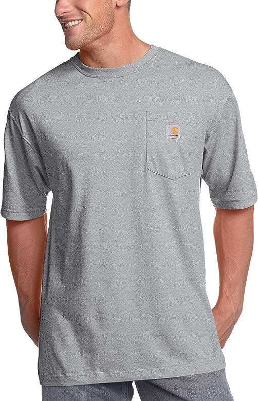 Carhartt Men's K87 Workwear Short Sleeve T-shirt (Regular and Big & Tall Sizes) | Amazon (US)