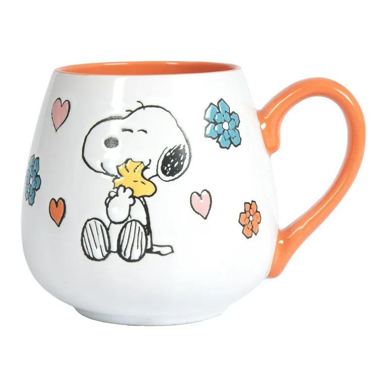 Peanuts Mother Baby Orange 20oz Ceramic Mug | Walmart (US)