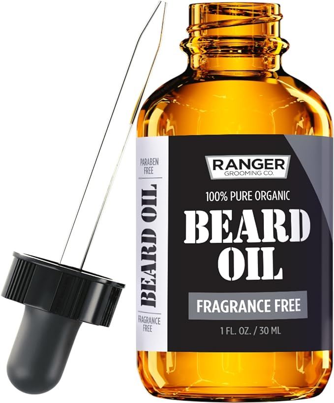 Fragrance Free Beard Oil & Leave In Conditioner, 100% Pure Natural for Groomed Beards, Mustaches,... | Amazon (US)