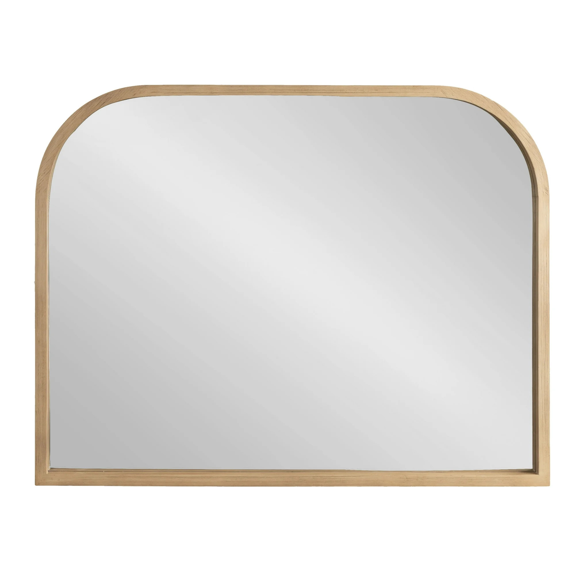 Kate and Laurel Occonor Modern Wooden Arched Mirror, 36 x 28, Natural, Transitional Arch Wall Mir... | Walmart (US)