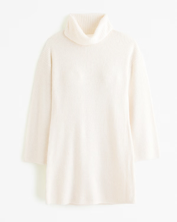 Women's Long-Sleeve Turtleneck Mini Sweater Dress | Women's Clearance | Abercrombie.com | Abercrombie & Fitch (US)