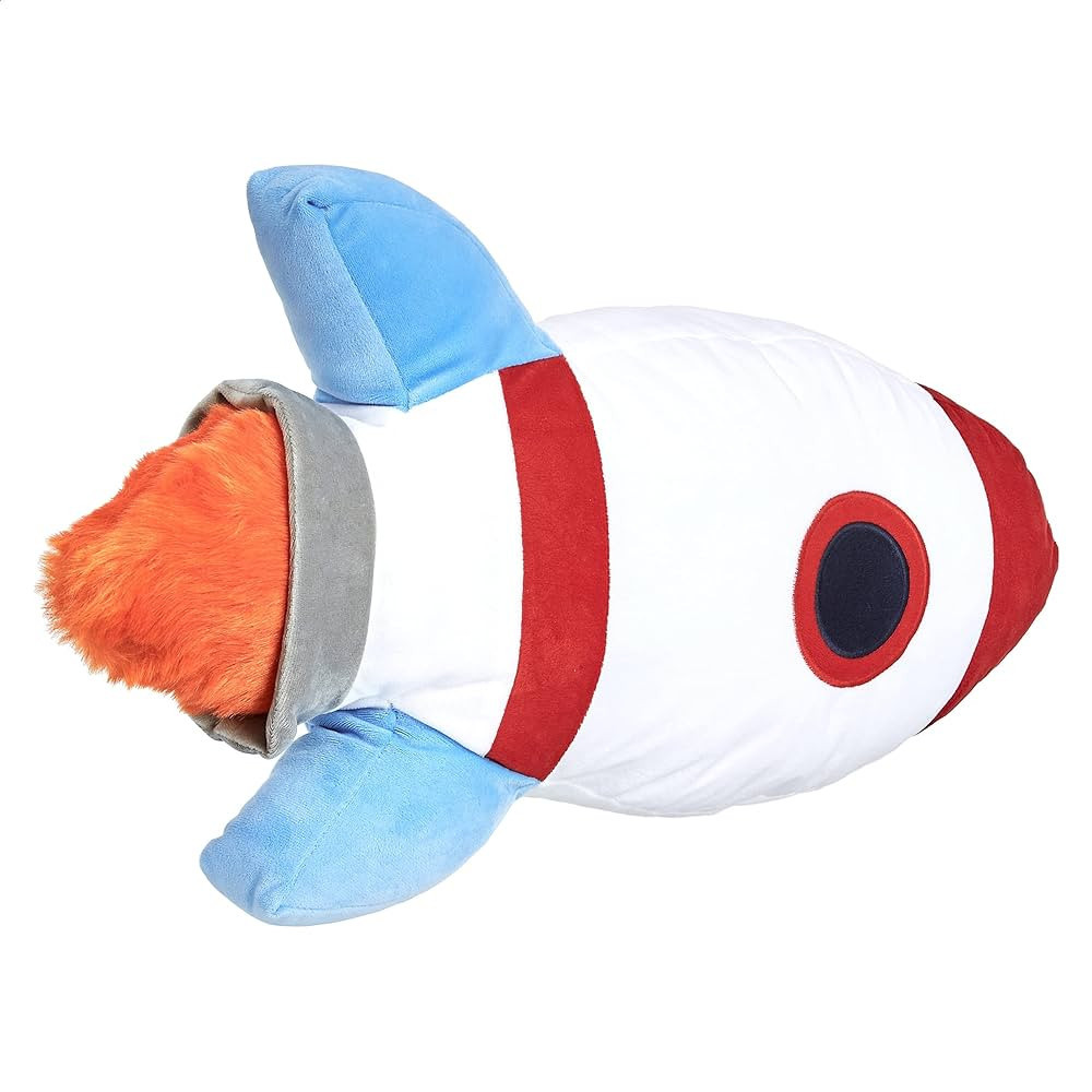 Amazon Basics Kids Space Rockets Decorative Pillow - Spaceship, Polyester, Assorted, 16.5" x 4" | Amazon (US)