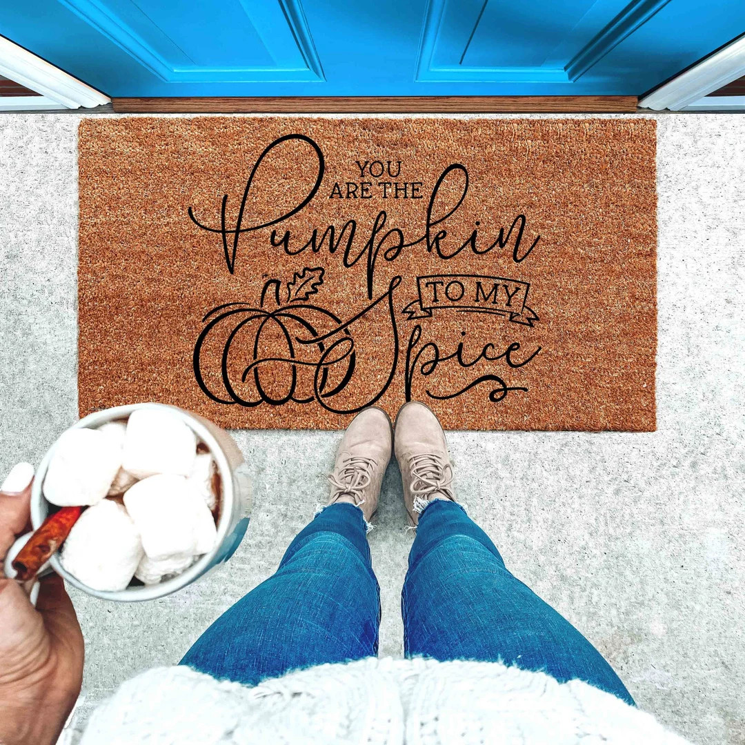 You Are the Pumpkin to My Spice Doormat Pumpkin Decor Fall - Etsy | Etsy (US)
