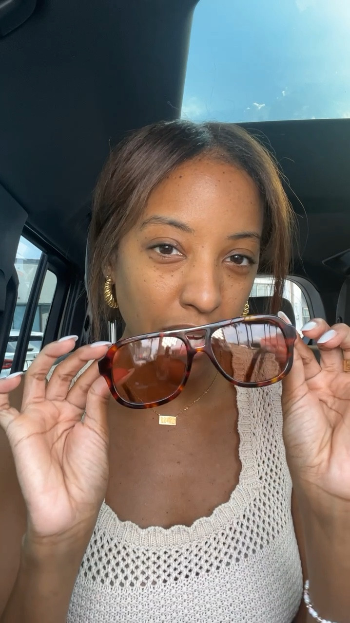 Tortoise aviators under $80. I really love the quality of these. They are lightweight. 

#LTKVideo #LTKFindsUnder100 #LTKStyleTip