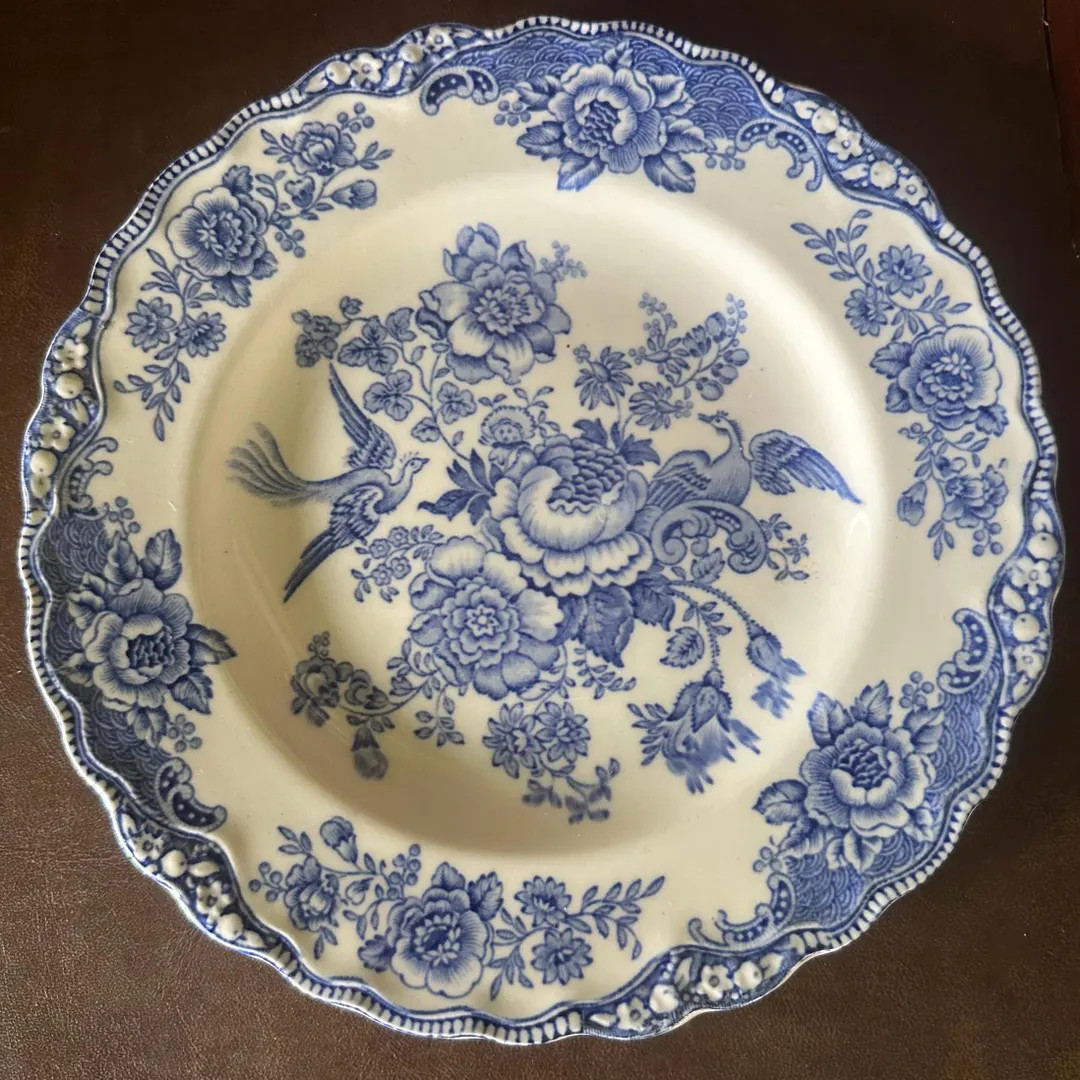 Vintage C.1930s AG Richardson Crown Ducal “bristol” Blue Transferware Salad Plate - Etsy | Etsy (US)