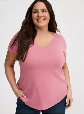 Girlfriend V-Neck Tee | Torrid (US & Canada)