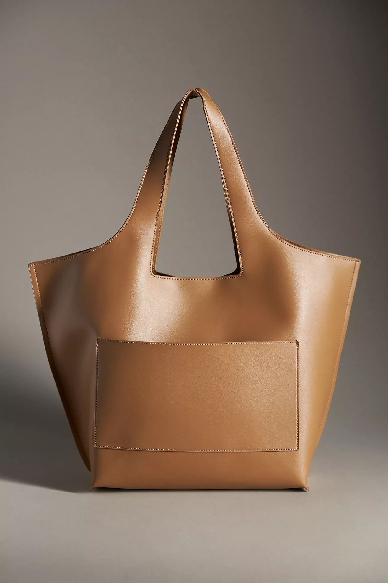 Faux Leather Commuter Tote | Anthropologie (US)