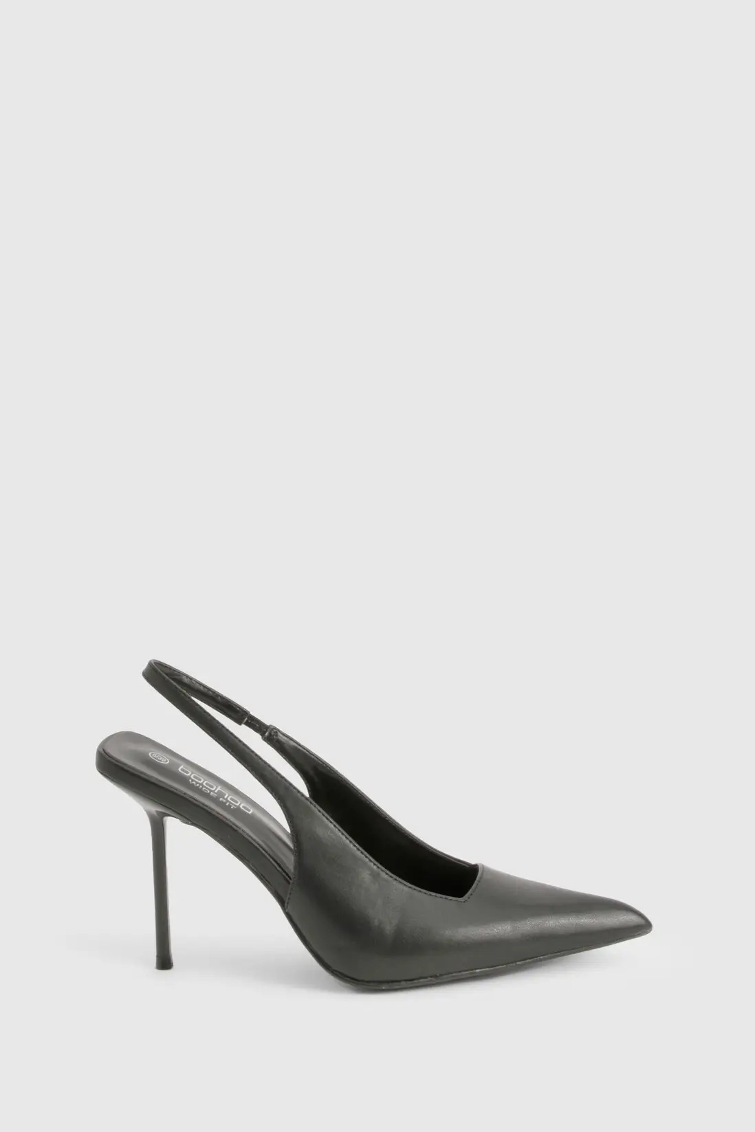 Black Extreme Pointed Slingback Court Shoes | Boohoo | Boohoo.com (UK & IE)