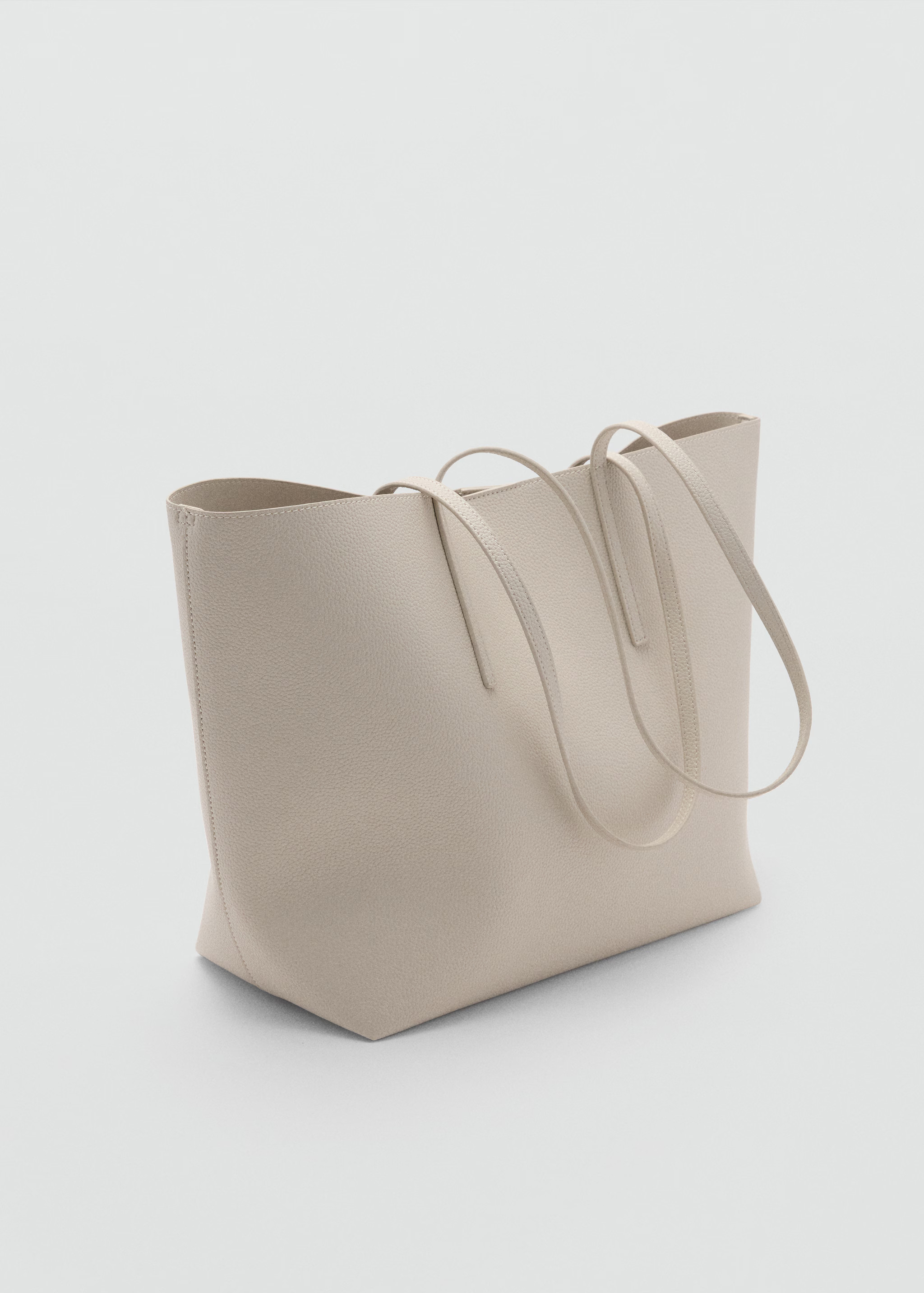 Pebbled effect shopper bag | MANGO (US)