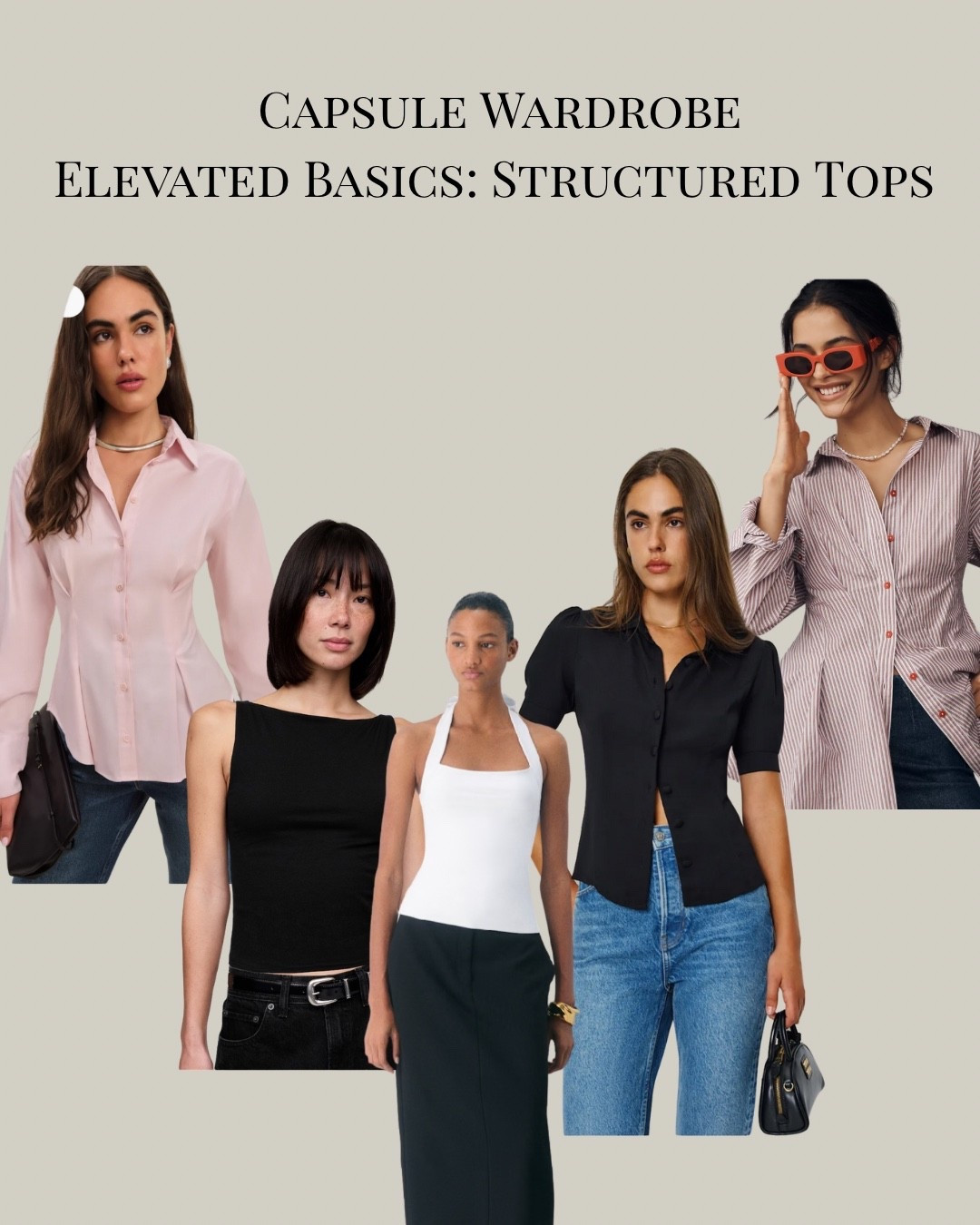 Key to any capsule wardrobe: a good top, and here is my biggest piece of advice: choose something with STRUCTURE. A cinched waist, an interesting neckline, etc. A structured top is going to elevate your outfit and make it look more expensive. Pro tip: one black, one white, one color. You’ll wear them again and again. 

#capsulewardrobe#blouse#structuredtop#elevatedbasics 

#LTKSaleAlert #LTKWorkwear #LTKStyleTip