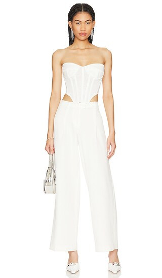 Cassian Tailored Pant in Ivory Two Piece Pant Set 2 Piece Set 2 Piece Outfits White Two Piece Set | Revolve Clothing (Global)