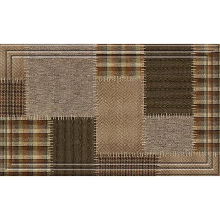 Apache Mills Naturelles Tweed Patchwork Brown Door Mat (18 x 30) | Walmart (US)
