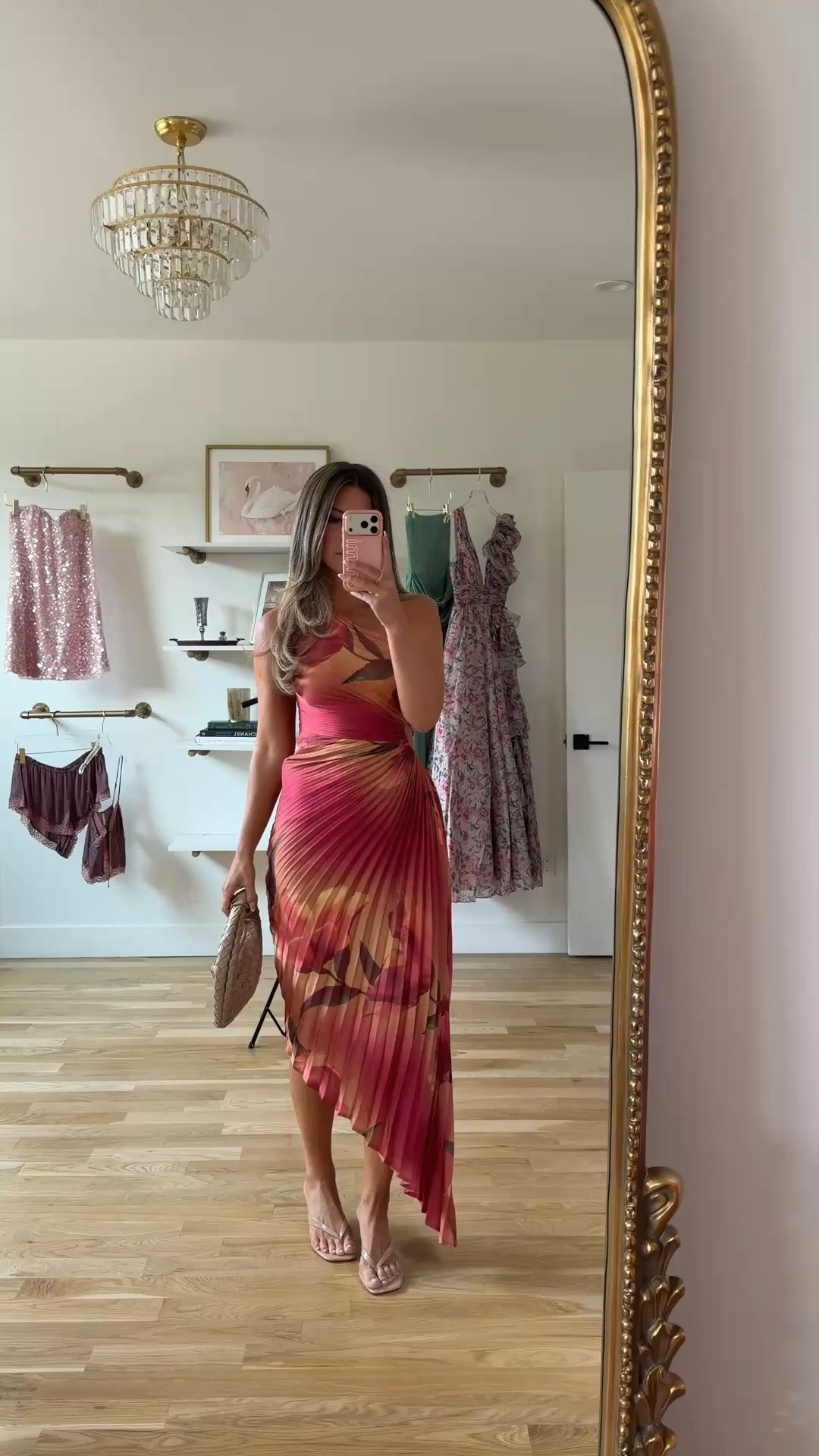 vici pleated pink and orange floral print midi with an asymmetric hem summer wedding resort dress under $70 💍🌺

vici: emerson30

I’m 5’4” and typically wear a small/2 
• i sized down to an xs

summer wedding guest dresses, wedding guest dresses, cocktail dresses, semi-formal dresses, black tie wedding guest dresses, destination wedding guest dresses, garden party dresses, wedding guest outfit ideas, graduation dresses, white dresses, party dresses, date night dresses, special occasion dresses, cocktail party dresses, resortwear, resort outfits, vacation outfits, vacation dresses, beach vacation outfits, summer vacation outfits, tropical vacation outfits, vacation outfit ideas

#LTKSeasonal #LTKTravel #LTKWedding