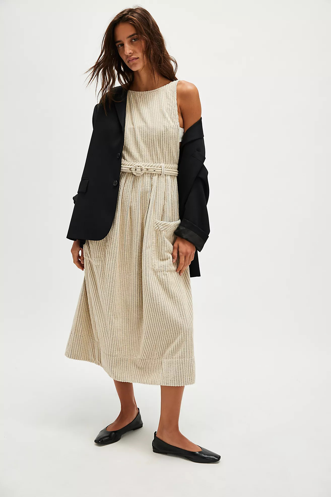 The Other Side Corduroy Midi Dress | Free People (Global - UK&FR Excluded)