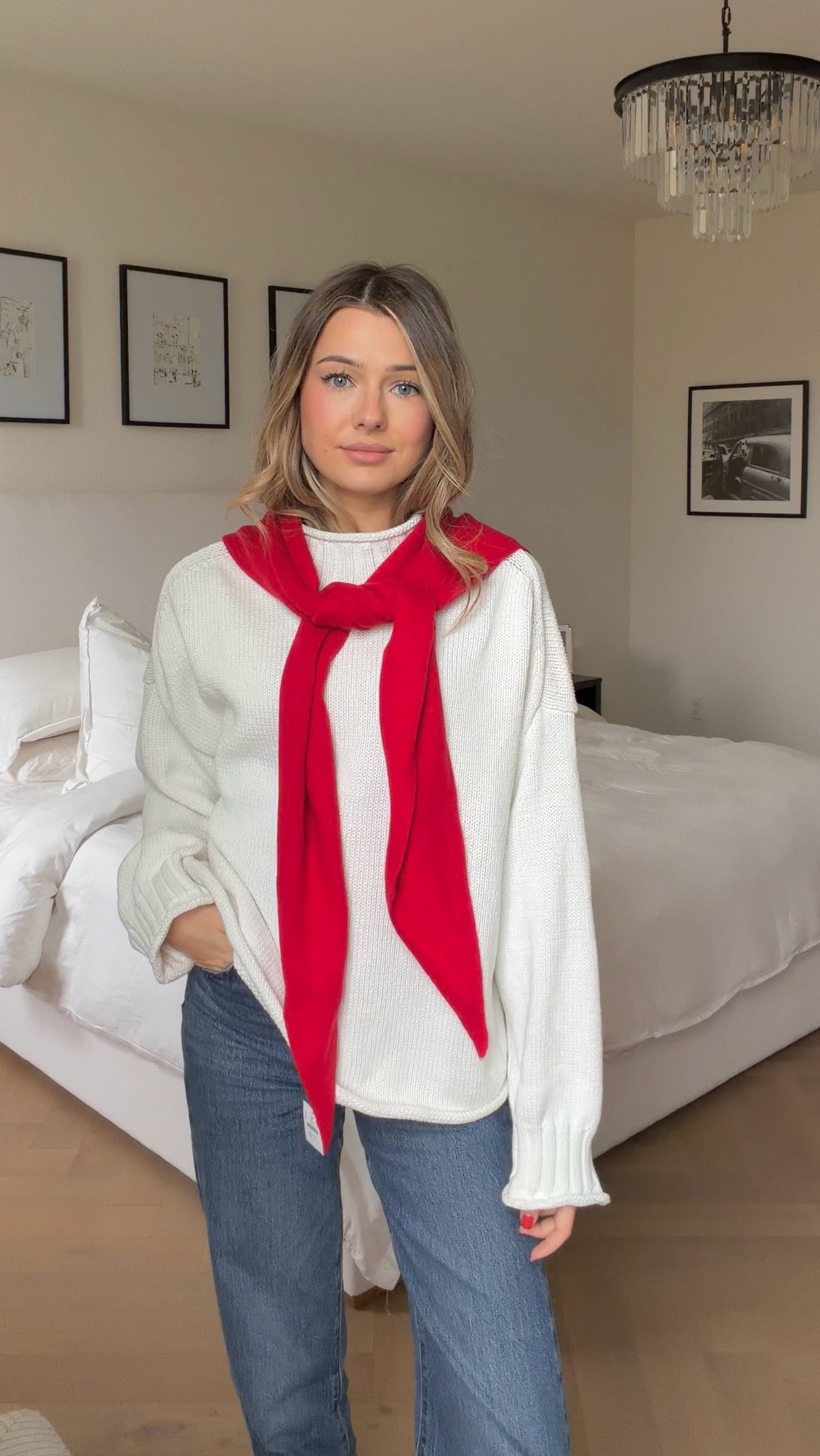Triangle scarf is the most chic accessory 🫶🏼 also makes a great gift! Cashmere & wool bandana scarf. 🧣 

#LTKGiftGuide #LTKFindsUnder100 #LTKHoliday