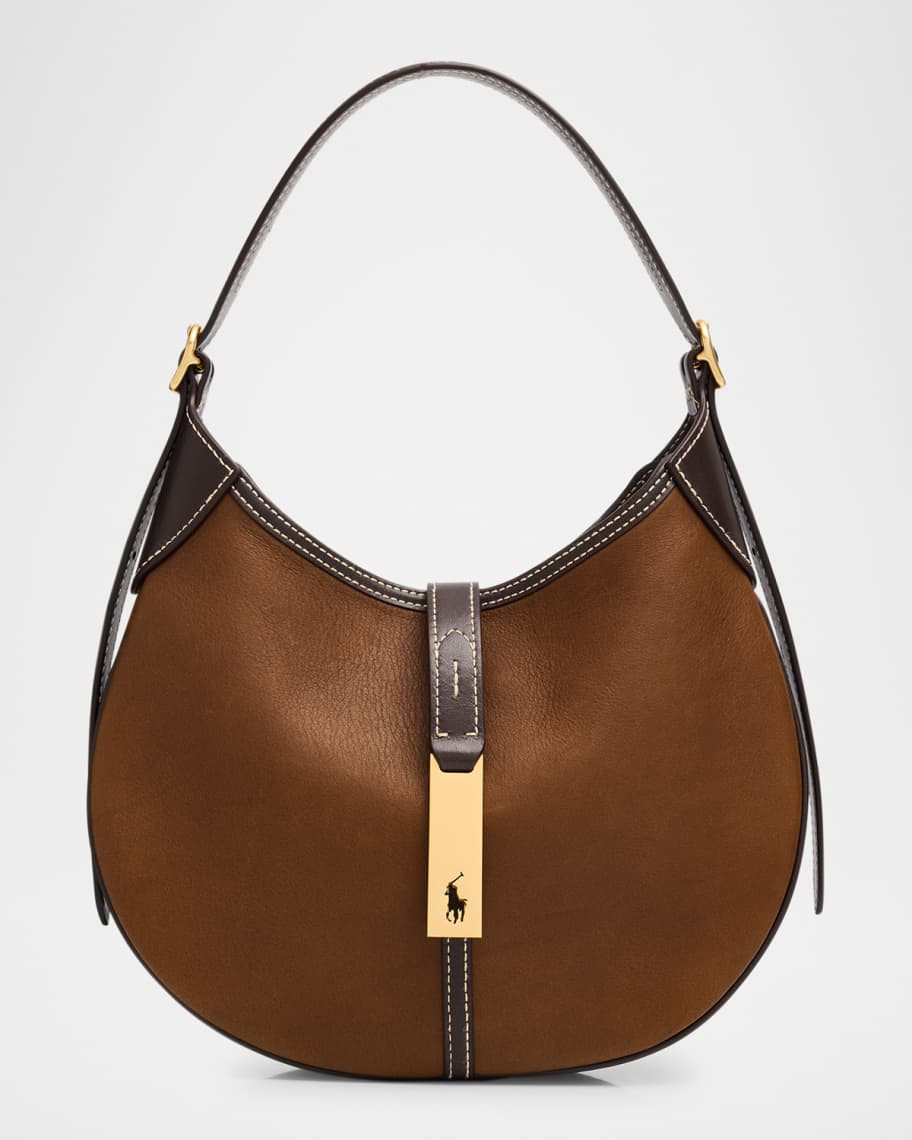 Polo Ralph Lauren Polo ID Leather Small Shoulder Bag | Neiman Marcus
