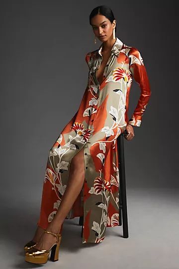 Corey Lynn Calter Maxi Shirt Dress | Anthropologie (US)