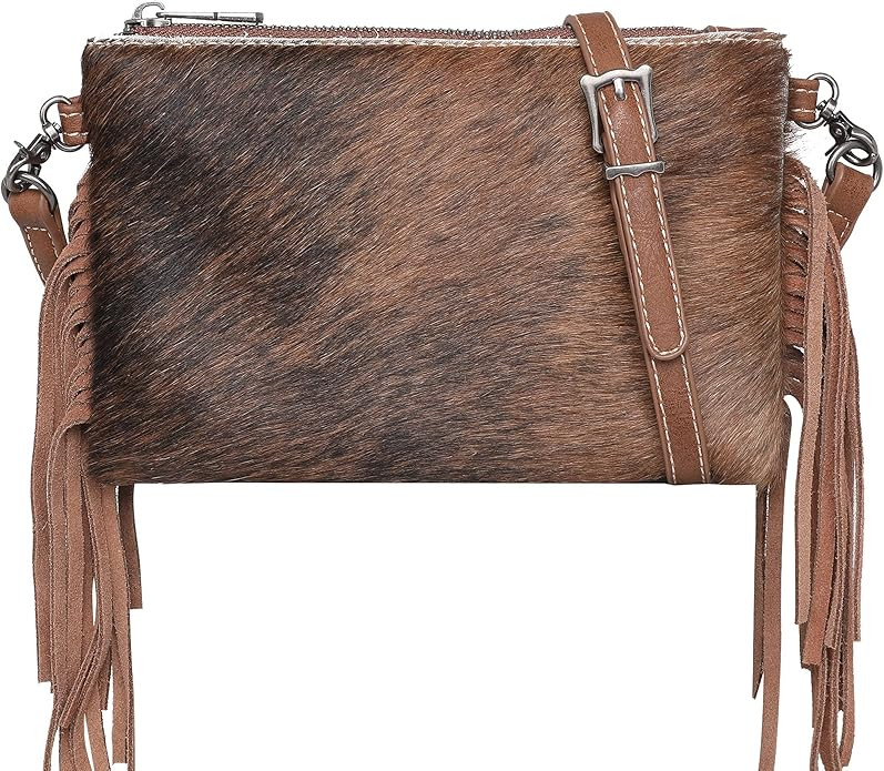 Montana West Cowhair Leather Crossbody Bag Cell Phone Purse Wallet For Women Western Cowgirl Smal... | Amazon (US)