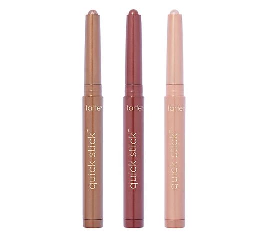 tarte Quick Stick Waterproof Shadow Stick Trio | QVC