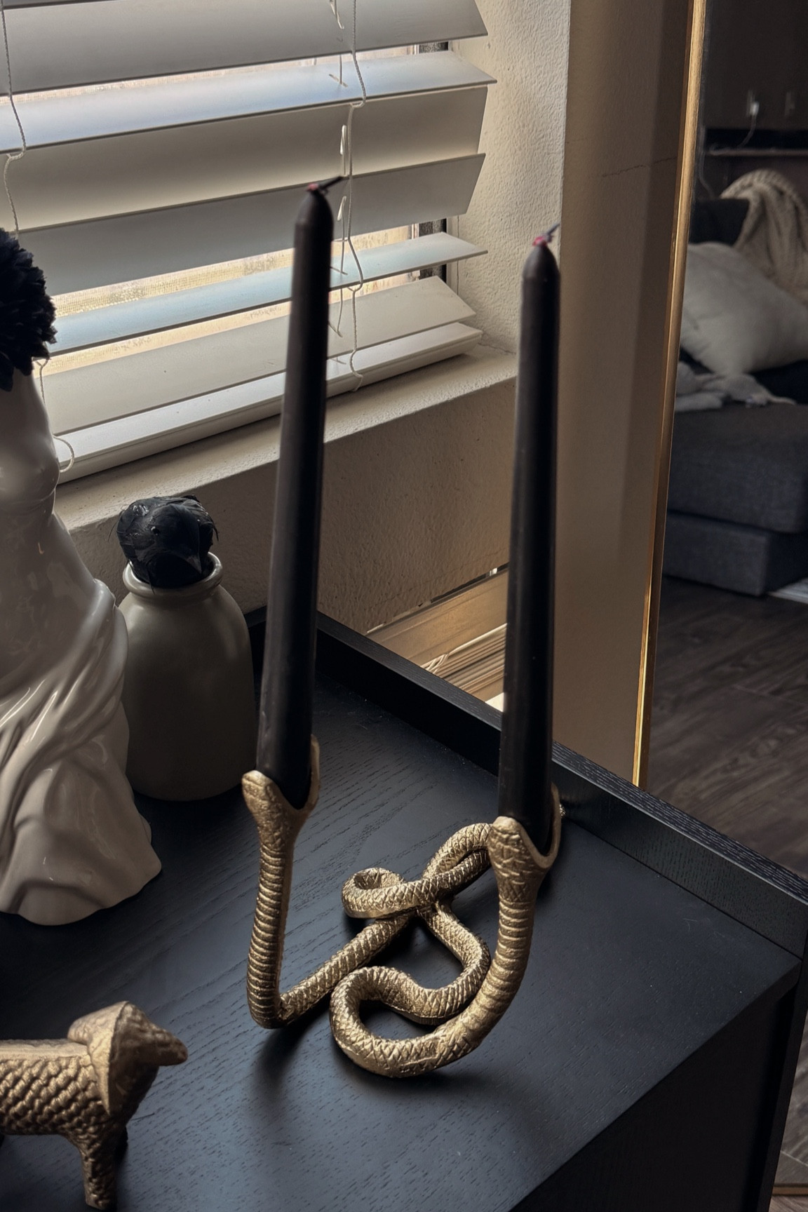 snake candelabra for halloween? YES - halloween decor 