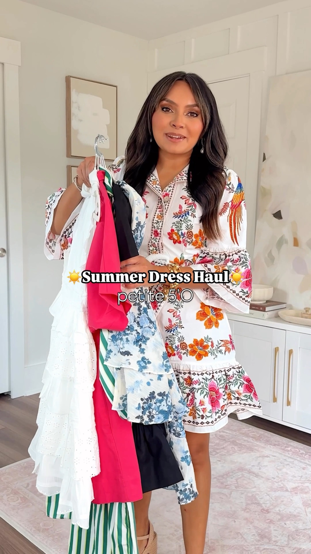 Summer Dress Haul!



For reference: I’m 5’0, 32b bra size, and 2/26 in bottoms, pear shaped.

White floral dress size xxs TTS
Tan rattan heels size 5 TTS

Green striped dress size xxs petite TTS
Brown sandals size 5 TTS
White cardigan size xs petite TTS

Blue floral dress size xxs petite TTS
Gold heels size 5 TTS

Black dress size xxs petite TTS
Gold heels size 5 TTS

Pink dress size xs petite TTS - could have done the xxs petite too!
White heels size 5 TTS


Summer outfits
Vacation style
Mothers day
Cruise outfit 
Graduation 
Sandals
Fitting room
Closet staples
Basics 
Brunch
Baby Shower 
Honey Sweet Petite
Honeysweetpetite
Charleston, SC


#LTKSaleAlert #LTKPetite #LTKStyleTip