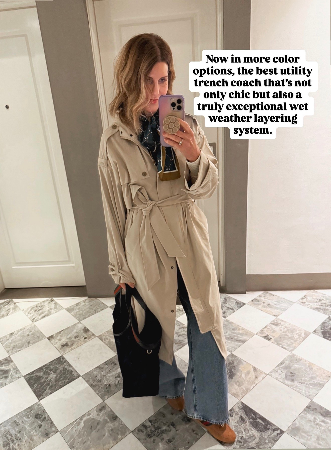 Wearing a size small in this so chic trench 

#LTKOver40