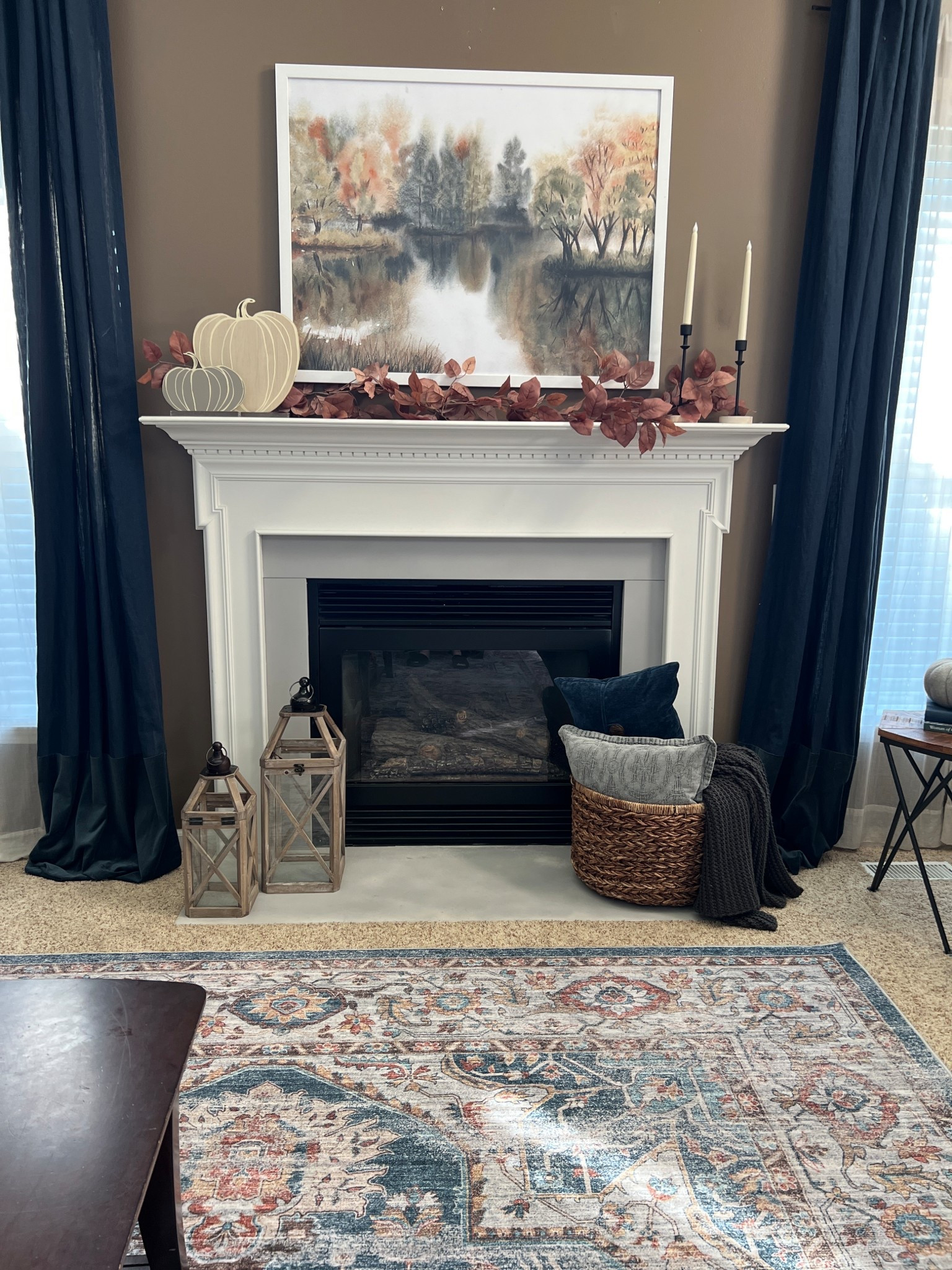 Loving all the fall vibes for my fireplace mantel 

#LTKHome #LTKSeasonal #LTKHalloween