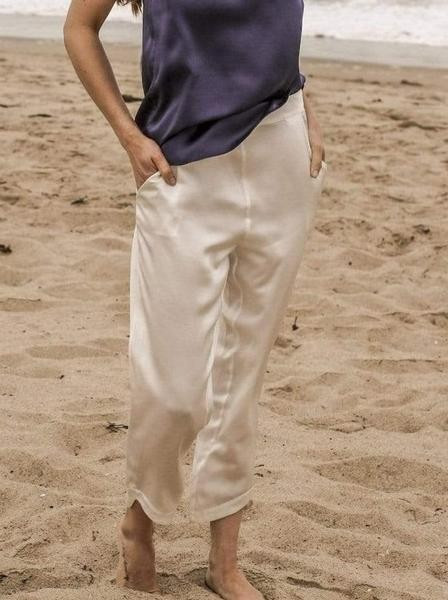 Midtown Cropped Pants · Light Champagne | MORE SUNDAY