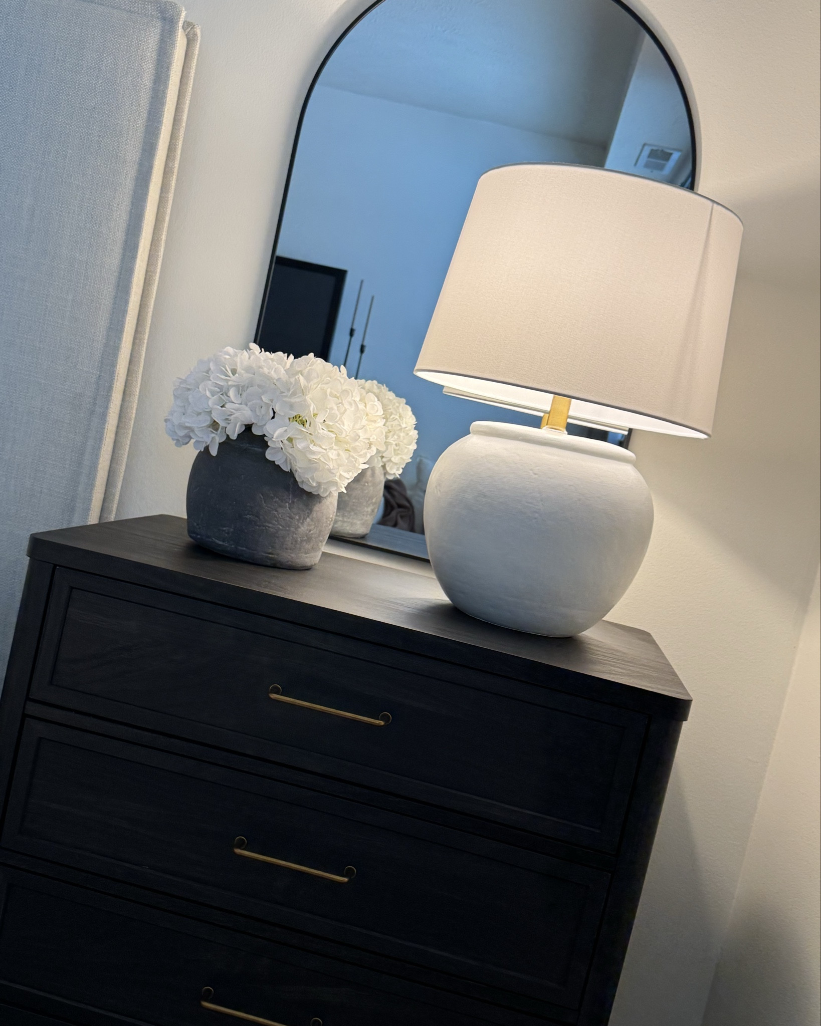 Black nightstand, champagne bronze handles, bedroom furniture, bedroom styling, nightstand styling 

#LTKSeasonal #LTKSaleAlert #LTKHome