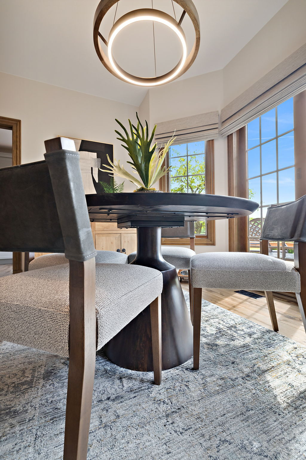 Whether your space is better suited for a rectangle dining table or round, the chairs have the power to transform the entire space. 

This dining chair set from Kathy Kuo home pairs comfort with character. The mix of wood and leather, plus upholstery with classic design has made them a project favorite time and time again. 

So when they're on sale, they're worth the share.  

 #LTKHome #LTKSaleAlert