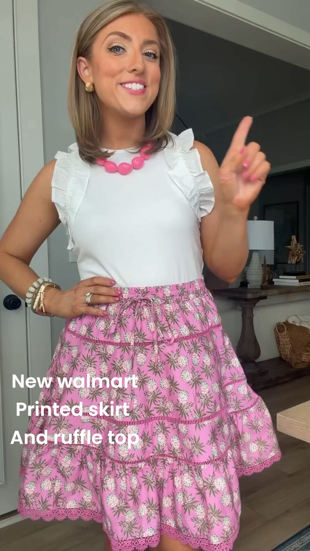 This outfit just screams summer! ☀️ The feminine white ruffle tank paired with this gorgeous pink printed skirt creates the sweetest, most effortless look. It’s perfect for brunch, church, baby showers, vacations, or any summer event where you want to feel put together without sacrificing comfort.

🤍 Feminine ruffle tank
🌸 Flowy printed skirt with gorgeous details
☀️ Easy, breezy summer outfit
🛍️ Walmart fashion favorites

#WalmartFashion #SummerOutfit #PinkSkirt #RuffleTop #FeminineStyle #AffordableFashion #OOTD #SummerStyle #BrunchOutfit #VacationStyle #EverydayFashion #WalmartFinds #ClassicStyle #PrettyInPink #FashionFinds

#LTKootd #LTKPetite
