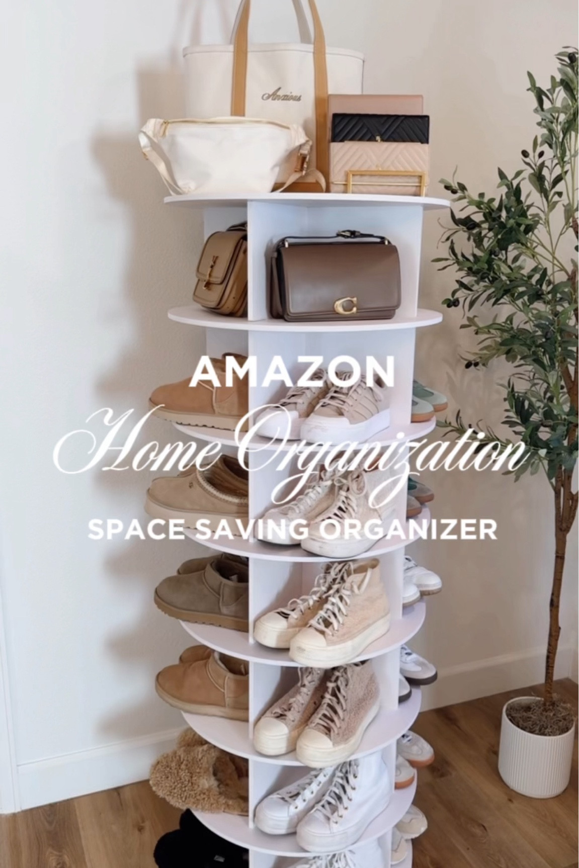 Space saving closet organizationn