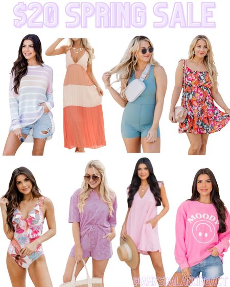 $20 Spring Sale happening NOW! Boutique dresses, swimsuits, athletic wear, mommy and me matching and more! 

There’s definitely something for everyone to help spruce up your springtime wardrobe!

#LTKfindsunder50 #LTKSeasonal #LTKsalealert