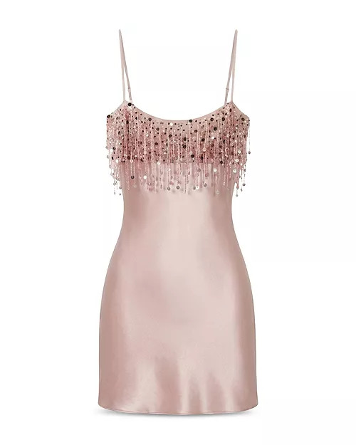 Yasmin Hand Beaded Satin Mini Dress | Bloomingdale's (US)