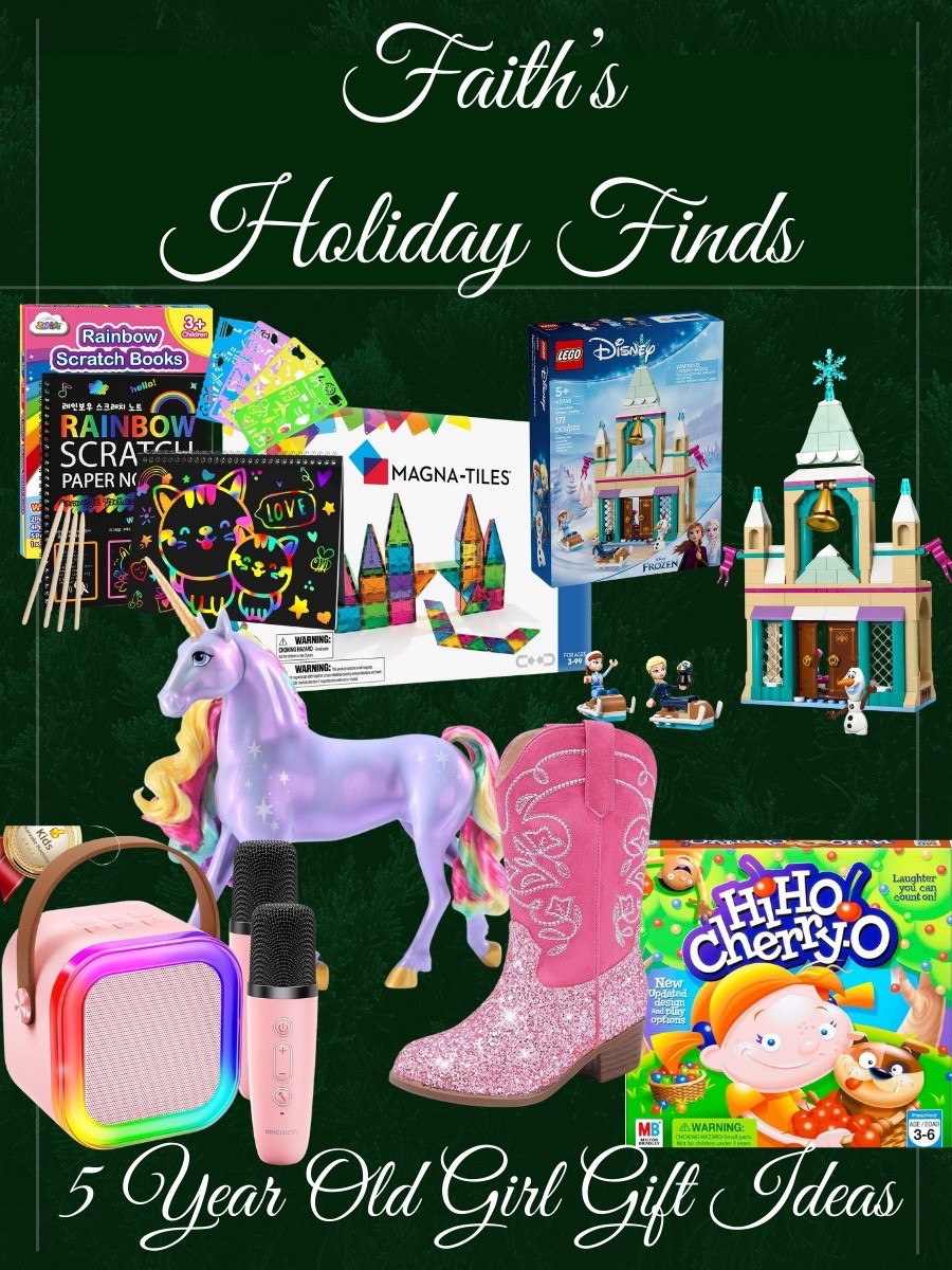 These are some of the things on my almost 5 year old’s birthday/Christmas list (she’s a December baby so it’s a busy month for us!). She loves unicorns, anything pink, and art supplies. We’re getting into LEGO’s and since she LOVES Elsa from Frozen I thought this would be a great set to do together. Board games are also a big hit!

#LTKCyberWeek #LTKKids #LTKGiftGuide