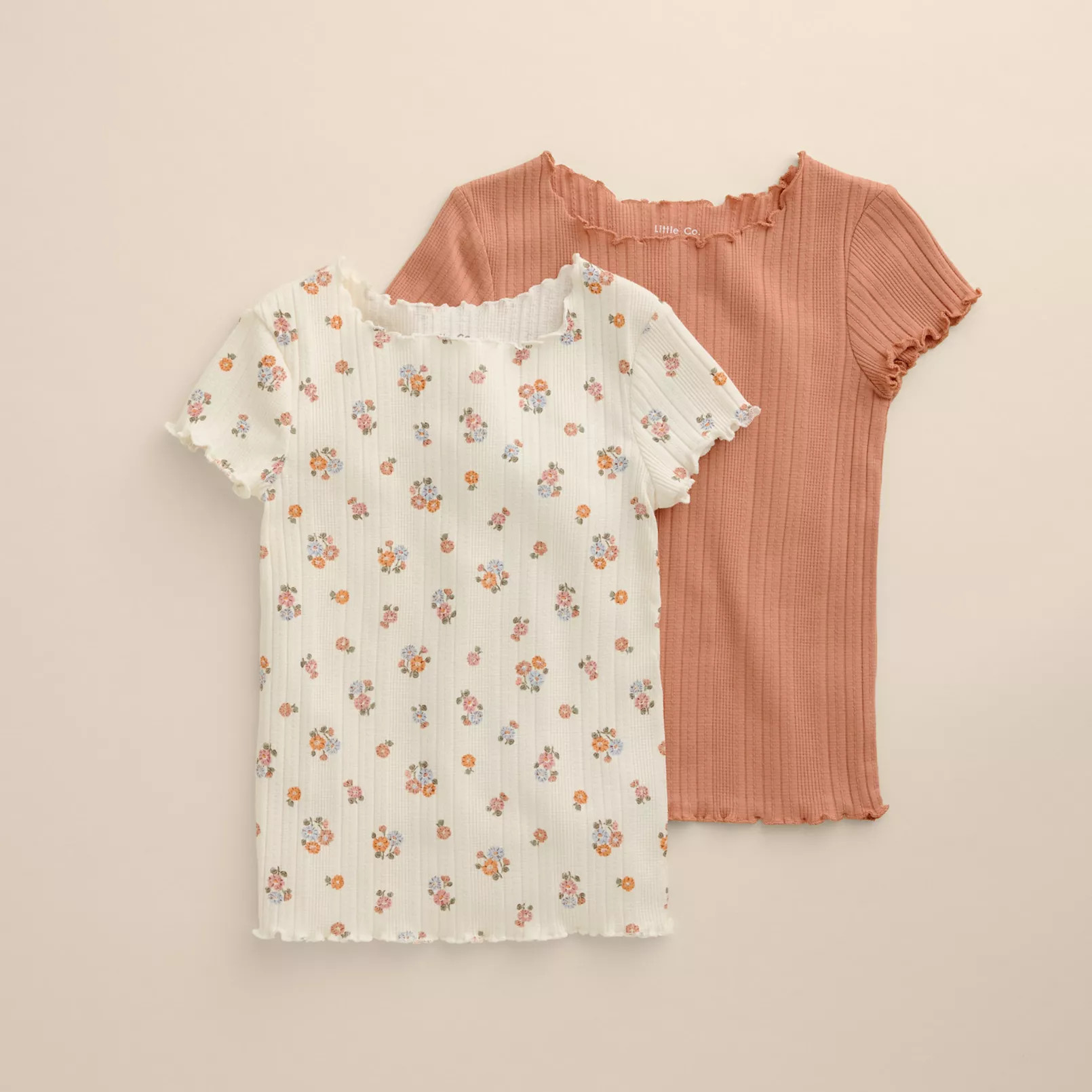 Baby & Toddler Girls Little Co. by Lauren Conrad 2-Pack Lettuce Rib Tees | Kohl's