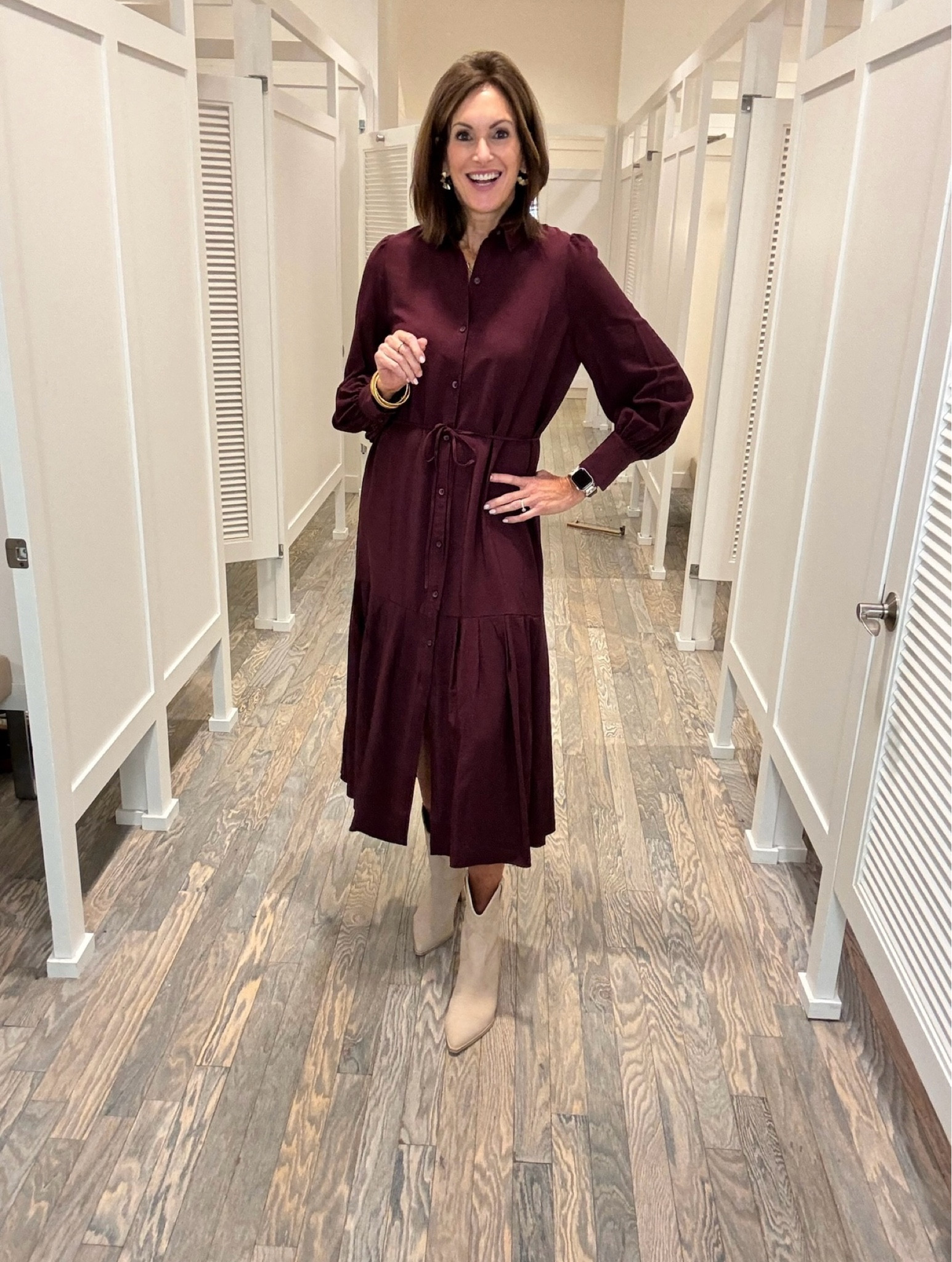 I found the cutest shirt dress from Loft! This color is perfect for fall 🤍

Style tips - Outfit inspo - Shirtdress - Loft - Mom looks - Workwear - Causal outfit inspo 

#LTKStyleTip #LTKSeasonal #LTKOver40