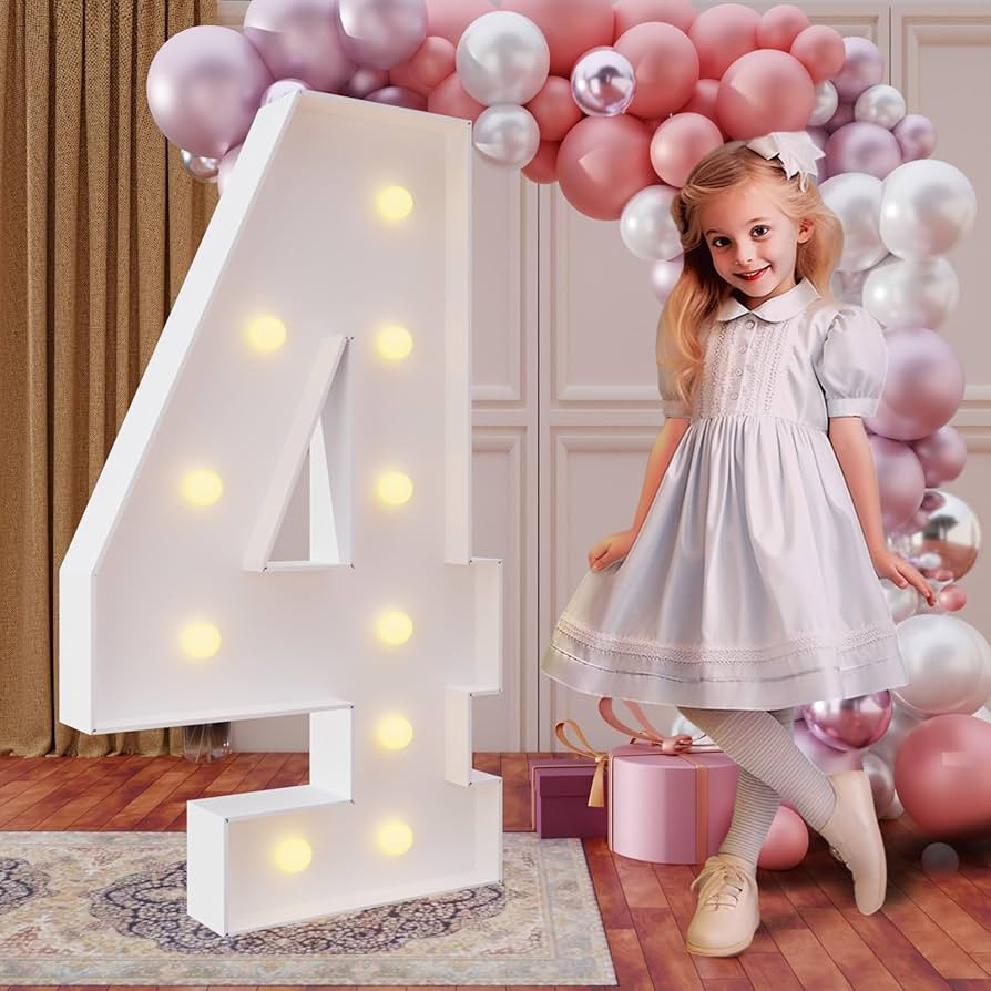 imprsv 4FT Marquee Numbers,DIY Light Up Numbers for 40th Birthday Decorations, Party Party Decora... | Amazon (US)