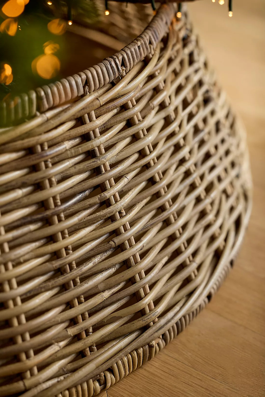 Terrain Woven Rattan Tree Skirt, Large | Anthropologie (US)