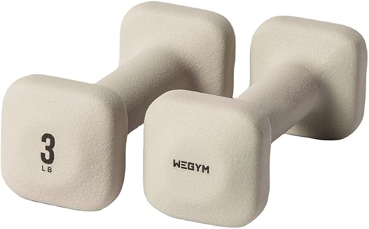 WeGym Square Dumbbells for Home Gym, Hand Weights for Strength Training | SafeGrip Free Weights, ... | Amazon (US)
