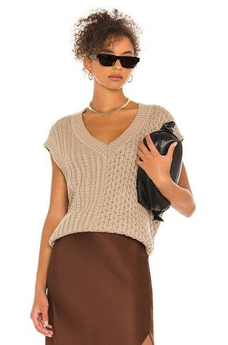 L'Academie Hara Sweater Vest in Tamarind from Revolve.com | Revolve Clothing (Global)