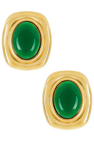 8 Other Reasons Jewel Stud in Gold & Green from Revolve.com | Revolve Clothing (Global)