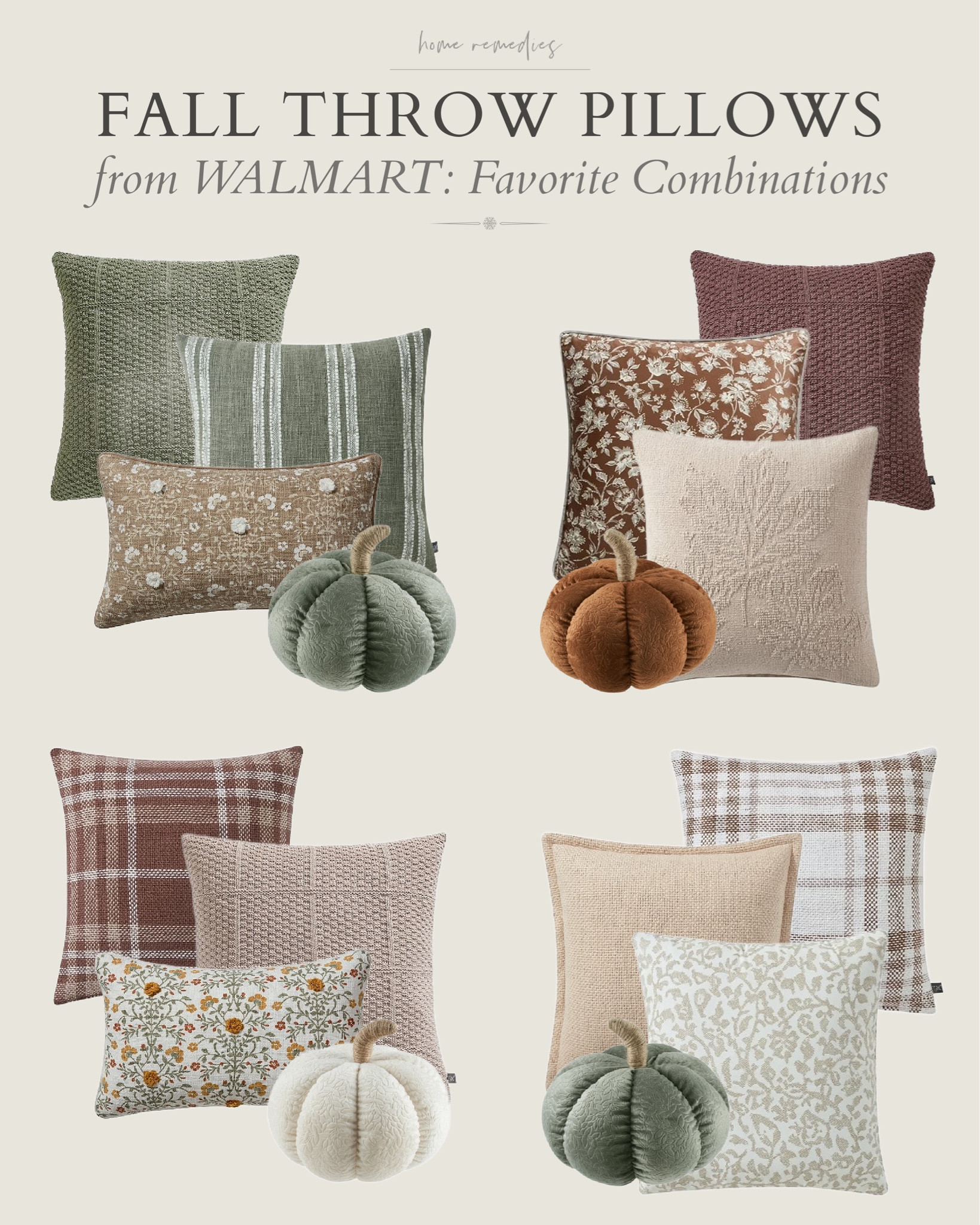 Some of my favorite coordinating fall throw pillows - from Walmart! The prices are very affordable, too!

#LTKHome #LTKFindsUnder50 #LTKSeasonal