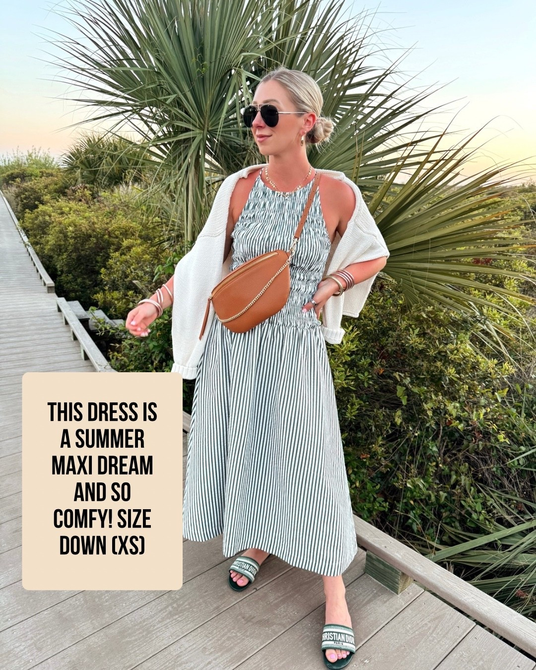 Last nights beach dinner OOTD 🩵 This bag is my absolute favorite right now! Size XS dress (size down, runs big)

Vacation outfits, belt bag, Gigi New York, petite dresses

#LTKootd #LTKmomlife #LTKPetite