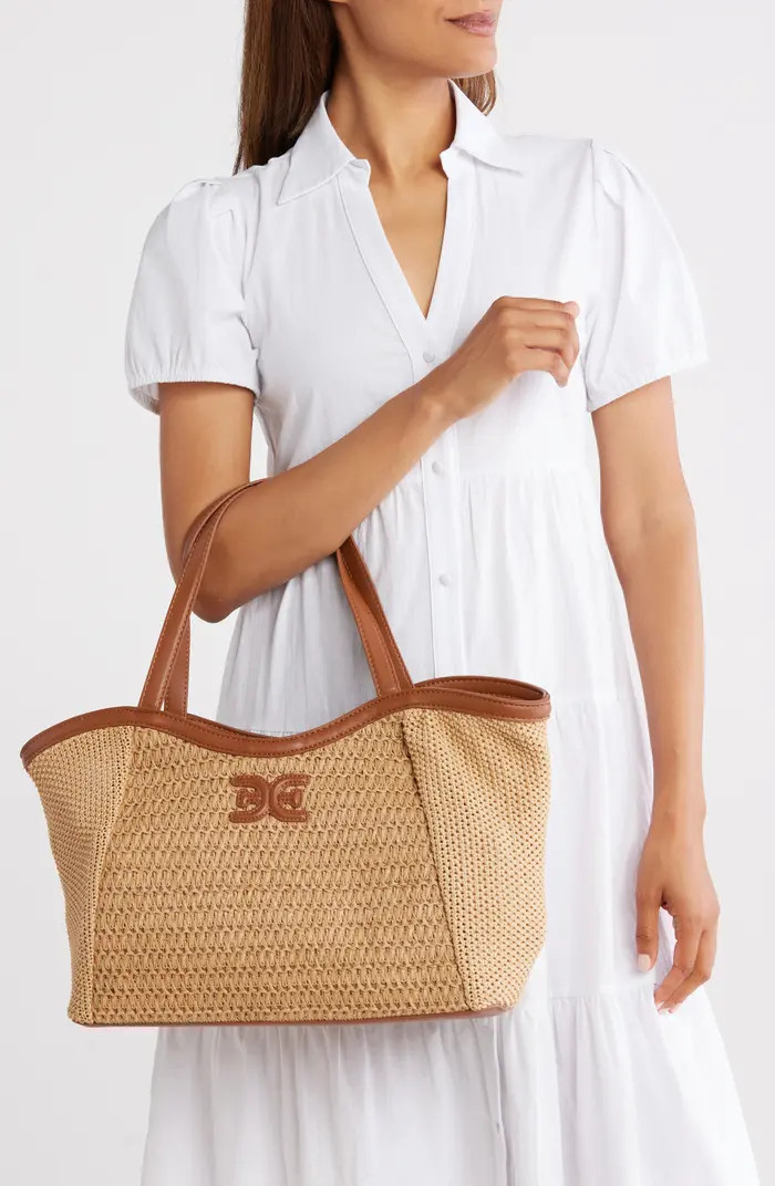 Sam Edelman Ilsie Large Raffia Tote Bag | Nordstromrack | Nordstrom Rack