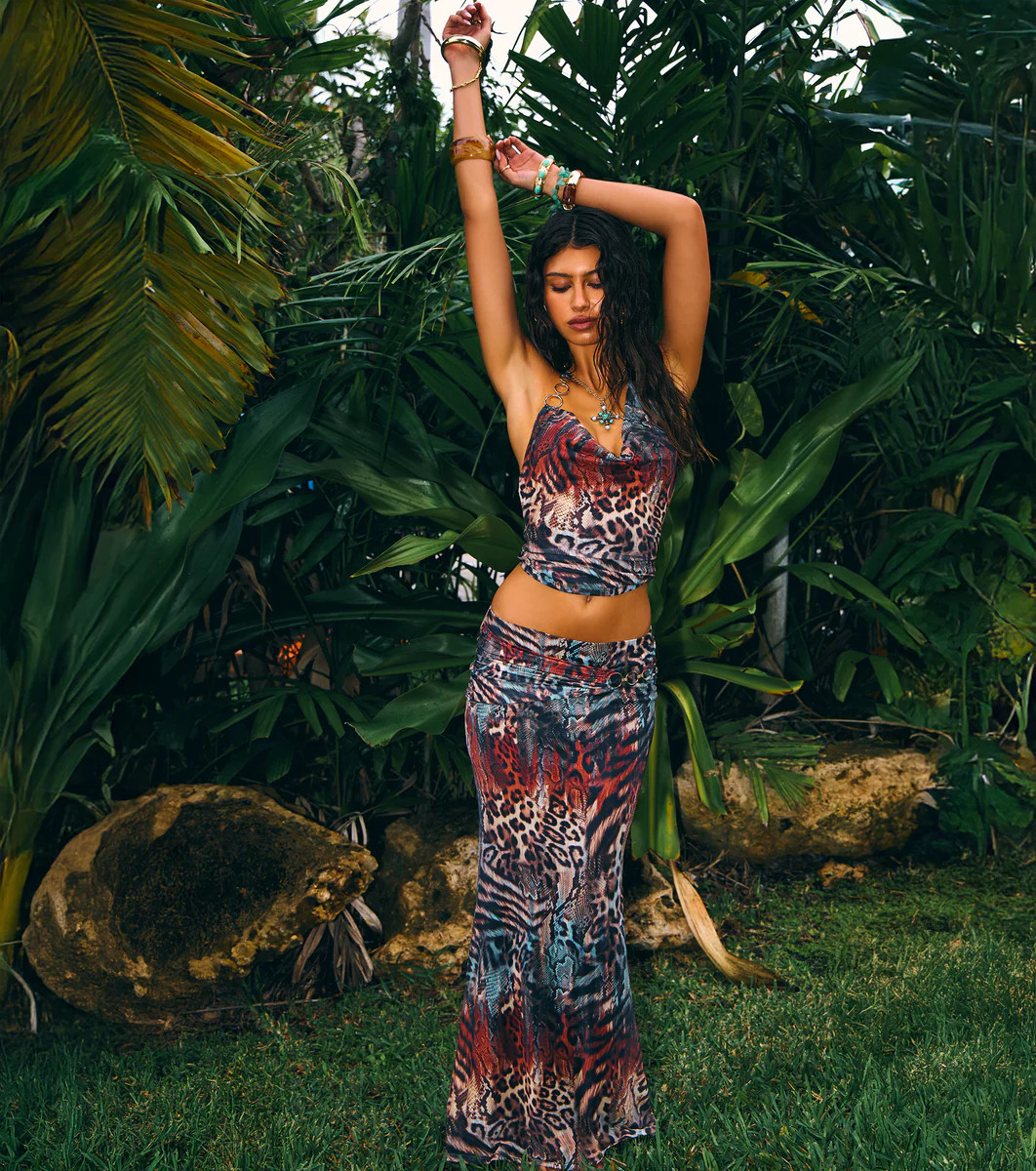 Untamed Vibes Animal Print Maxi Skirt | Windsor Stores