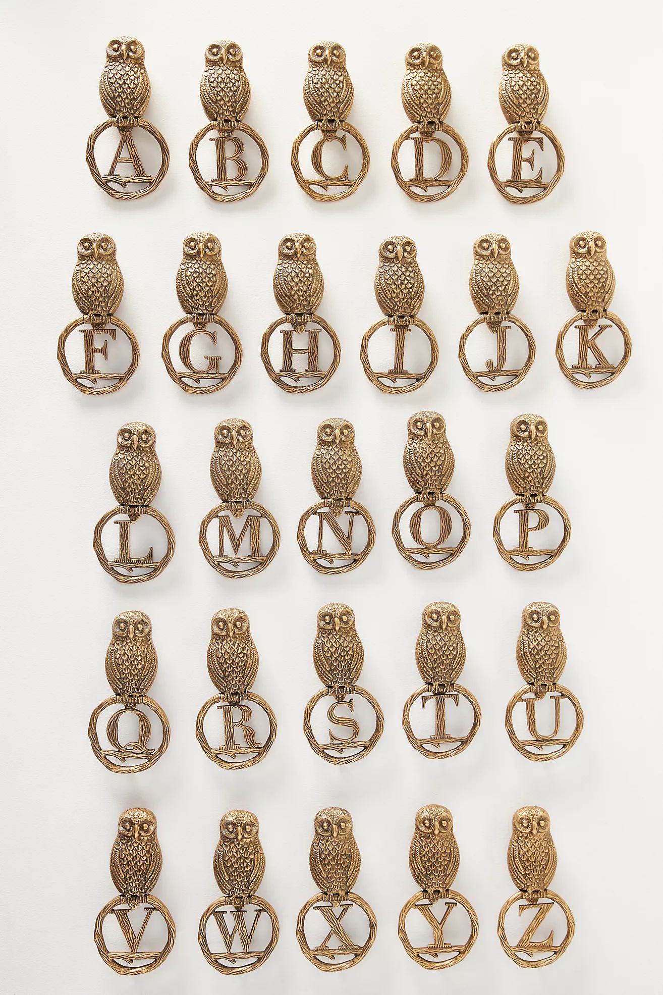 Owl Monogram Door Knocker | Anthropologie (US)